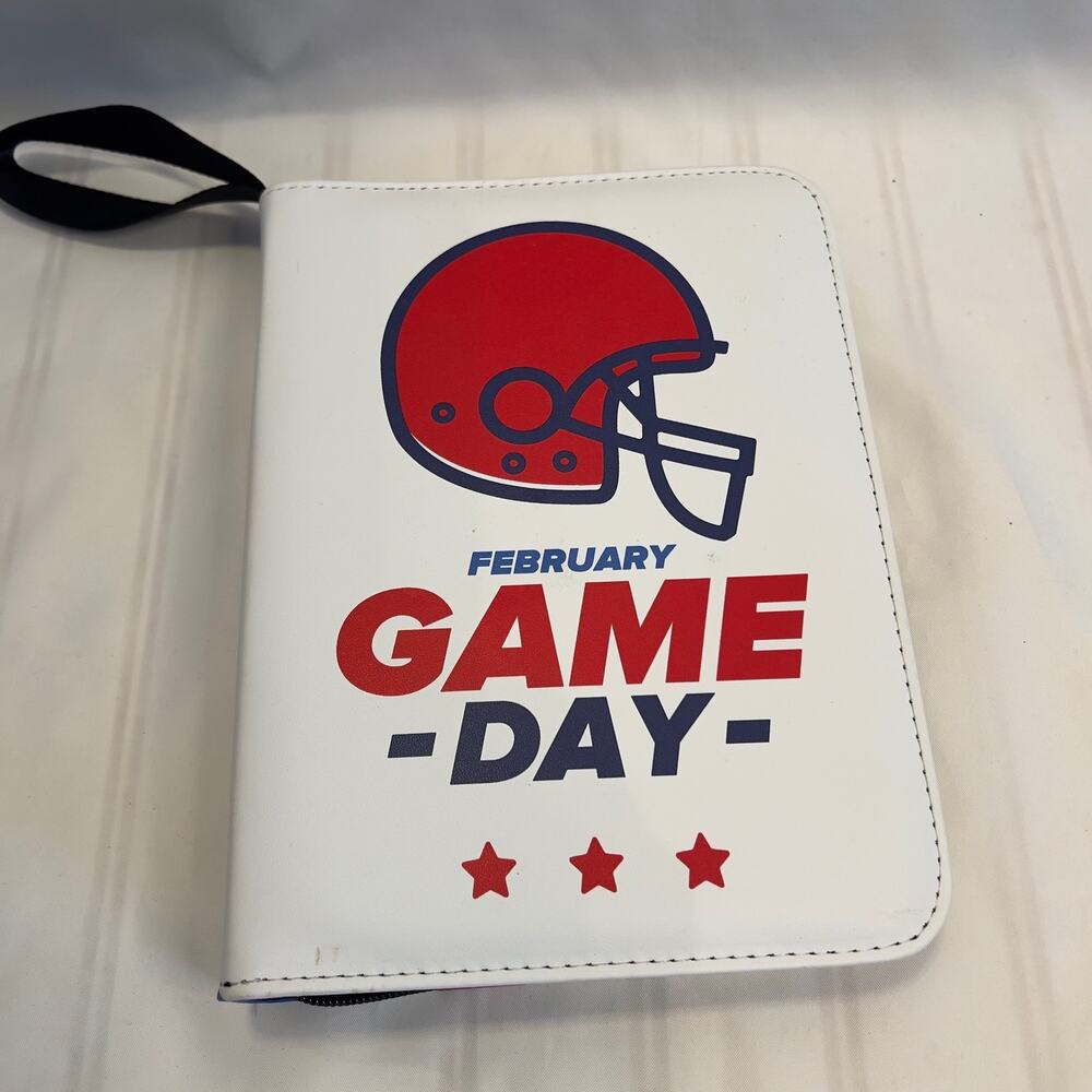 Game Day NFL Trading Card Sports Card Holding Zippered Binder Album